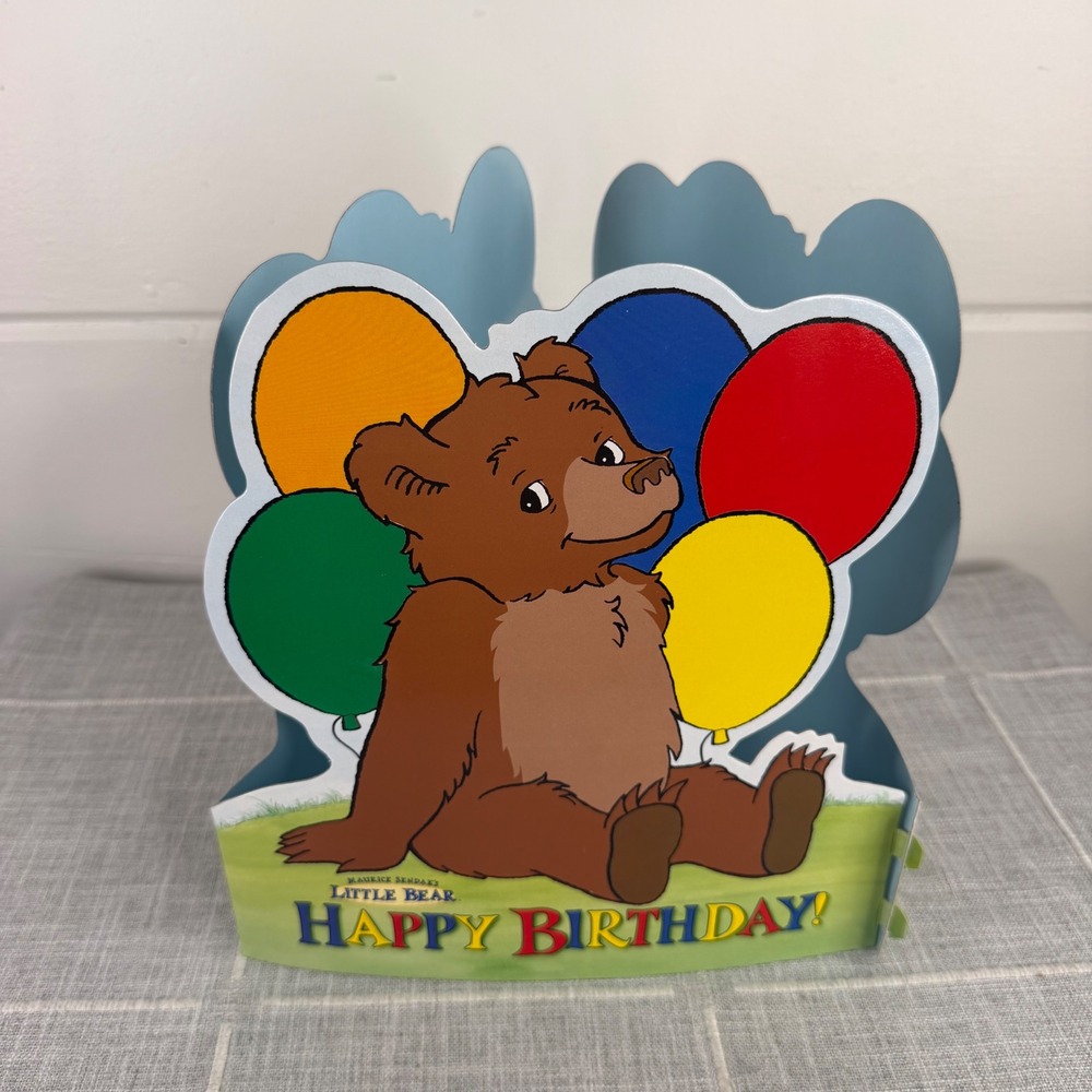 Little Bear Birthday Party Center Piece Table Topper Maurice Sendak 90s kid